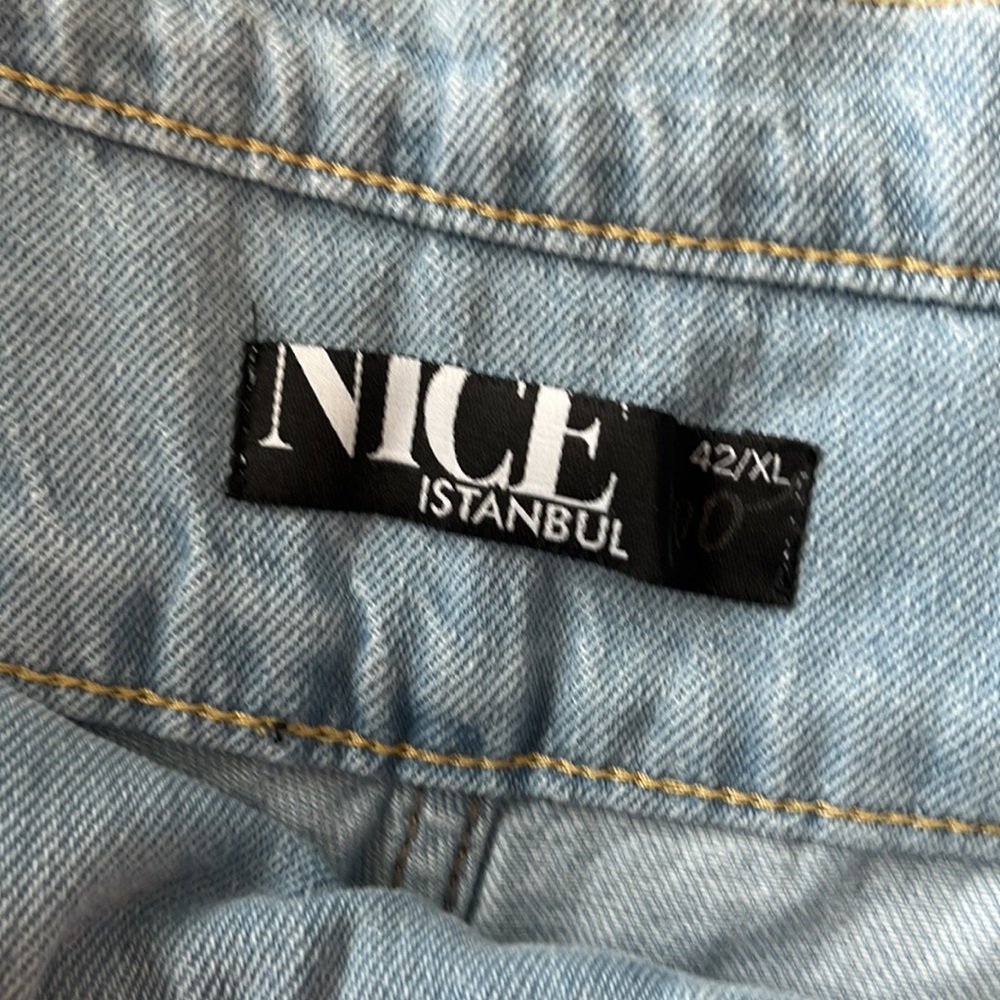 NICE Istanbul paperbag tie waist denim pants - Picture 7 of 7